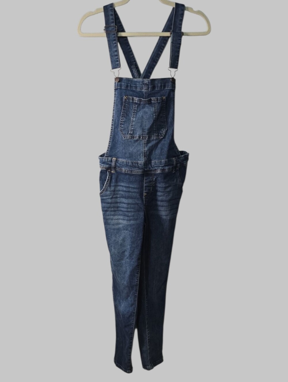 Wallflower Jeans Women's Size Medium Junior Sizing Blue Overalls Fun To Wear
